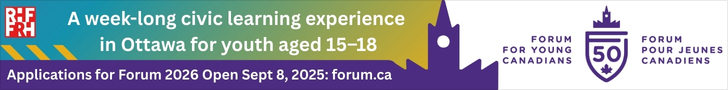 Forum for Young Canadians National Summit | Applications open Sept. 8!