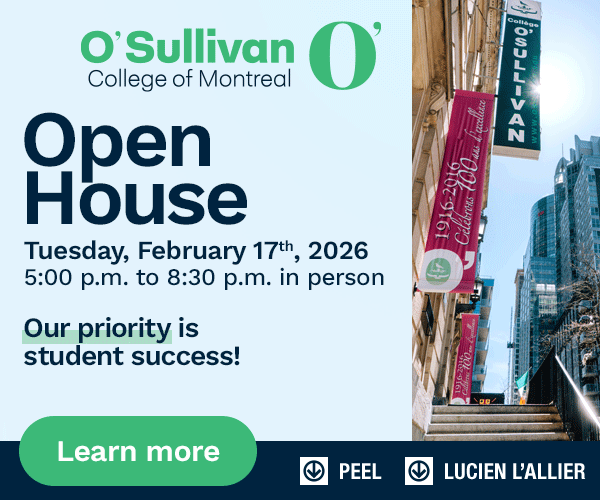 O'Sullivan College | Open House: Tuesday, February 17 from 5:00-8:30pm